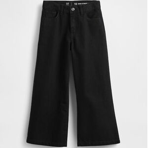 Gap Girls Black High Rise Wide Leg Jeans Size 12 NWT